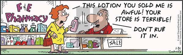 Frank and Ernest on Thursday January 31, 2019 Comic Strip