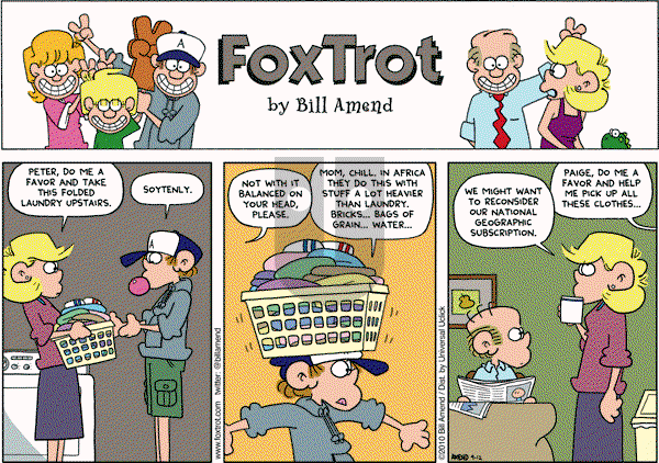 FoxTrot on Sunday September 12, 2010 Comic Strip