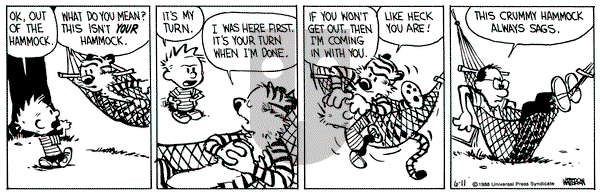Calvin and Hobbes on Monday April 2, 1990 Comic Strip