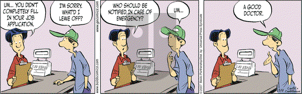 Baldo on Wednesday May 9, 2007 Comic Strip