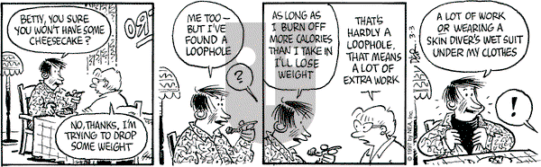 Betty on Monday March 3, 1997 Comic Strip