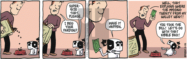 Pooch Cafe on Saturday February 25, 2012 Comic Strip