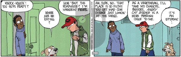 Get Fuzzy on Saturday April 5, 2003 Comic Strip