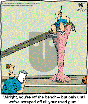 In the Bleachers on Saturday January 27, 2018 Comic Strip