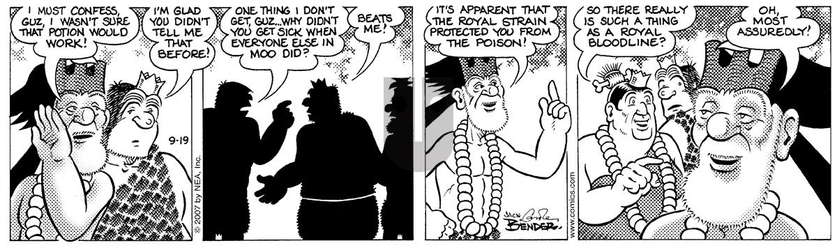Alley Oop - Wednesday September 19, 2007 Comic Strip