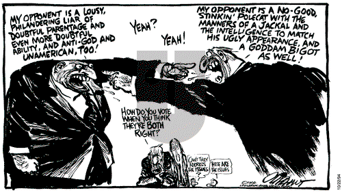 Pat Oliphant on Saturday October 22, 1994 Comic Strip