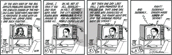 Doonesbury on Wednesday August 20, 1975 Comic Strip