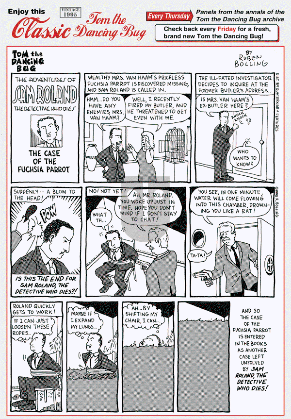 Tom the Dancing Bug on Thursday March 10, 2016 Comic Strip