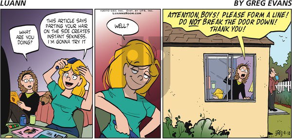 Luann on Sunday April 18, 2010 Comic Strip