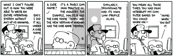 FoxTrot on Thursday July 2, 1998 Comic Strip