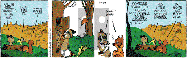 Over the Hedge on Monday November 17, 2008 Comic Strip
