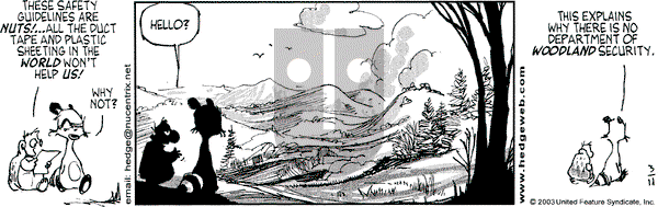 Over the Hedge on Tuesday March 11, 2003 Comic Strip