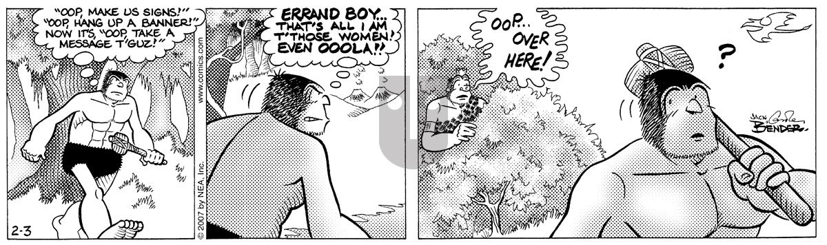 Alley Oop - Saturday February 3, 2007 Comic Strip