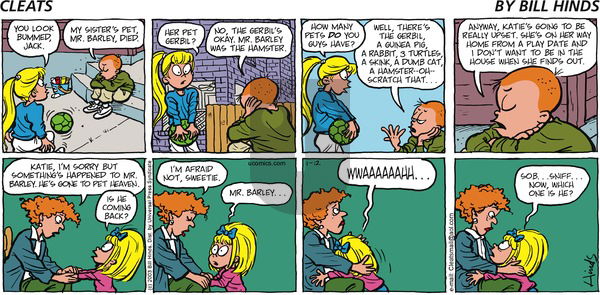 Cleats on Sunday January 12, 2003 Comic Strip