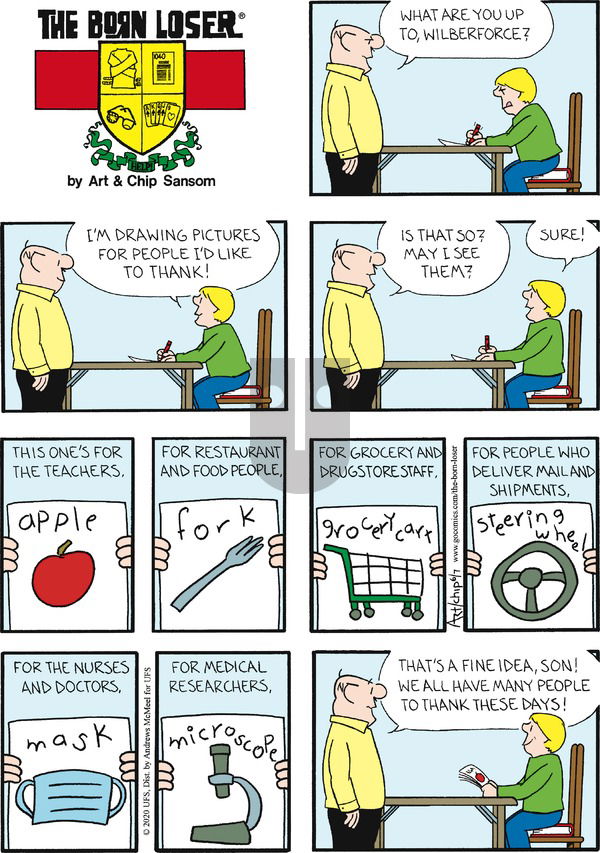 The Born Loser on Sunday June 7, 2020 Comic Strip