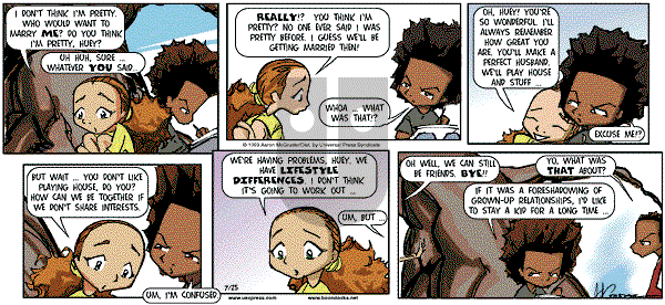 The Boondocks - Sunday July 25, 1999 Comic Strip