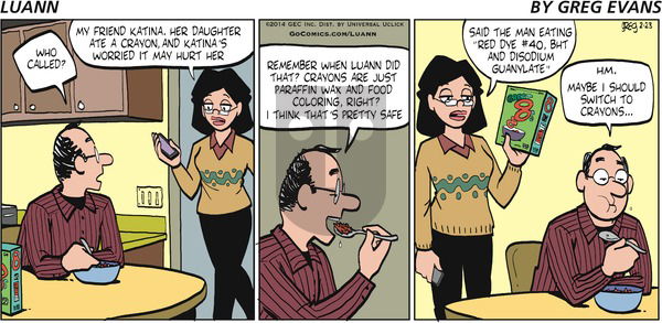 Luann - Sunday February 23, 2014 Comic Strip