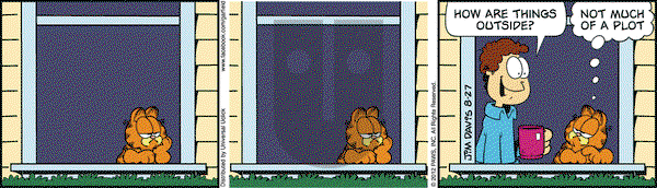 Garfield on Monday August 27, 2012 Comic Strip