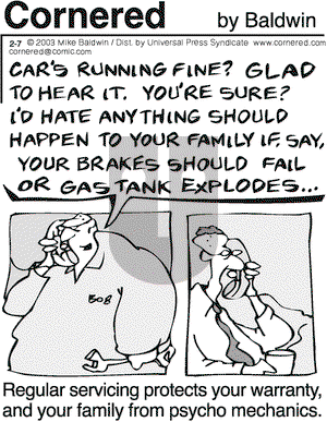 Cornered on Friday February 7, 2003 Comic Strip