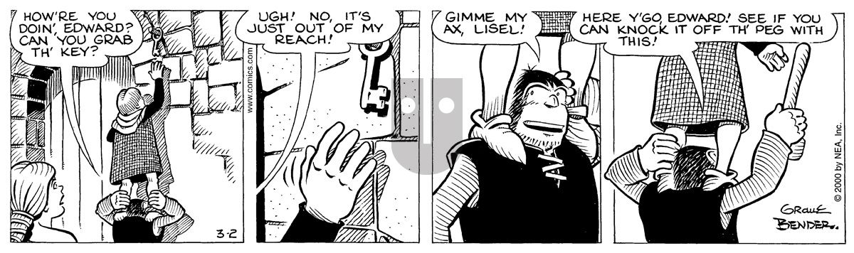 Alley Oop - Thursday March 2, 2000 Comic Strip