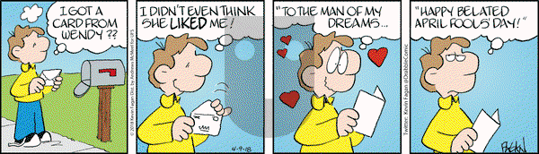 Drabble on Monday April 9, 2018 Comic Strip