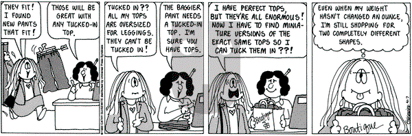 Cathy Classics on Wednesday April 7, 1993 Comic Strip