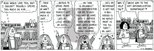 Cathy Classics on Tuesday December 13, 1994 Comic Strip
