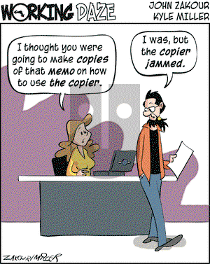 Working Daze on Thursday July 22, 2004 Comic Strip