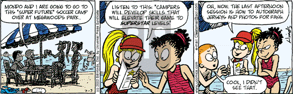 Cleats - Wednesday July 3, 2002 Comic Strip