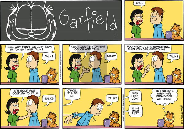 Garfield on Sunday July 10, 2011 Comic Strip