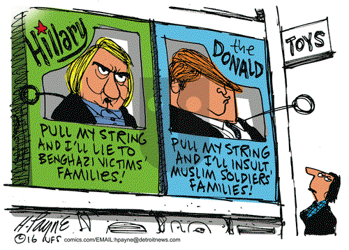 Henry Payne - Thursday August 11, 2016 Comic Strip