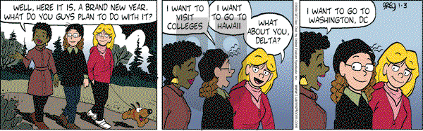 Luann on Saturday January 3, 2009 Comic Strip
