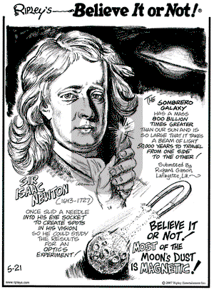 Ripley's Believe It or Not on Monday May 21, 2007 Comic Strip