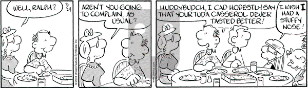 Drabble on Saturday March 24, 2001 Comic Strip