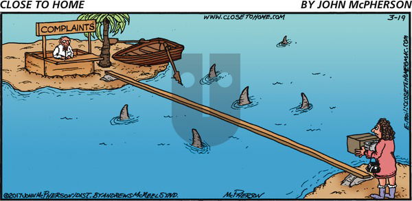 Close to Home on Sunday March 19, 2017 Comic Strip