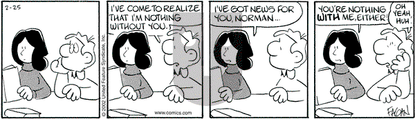Drabble on Monday February 25, 2002 Comic Strip