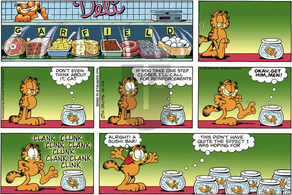 Garfield on Sunday October 22, 2006 Comic Strip