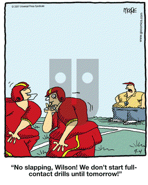 In the Bleachers on Tuesday September 4, 2007 Comic Strip