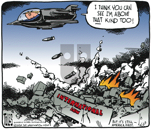 Tom Toles on Tuesday January 7, 2020 Comic Strip