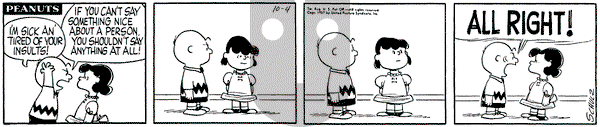 Peanuts - Friday October 4, 1957 Comic Strip