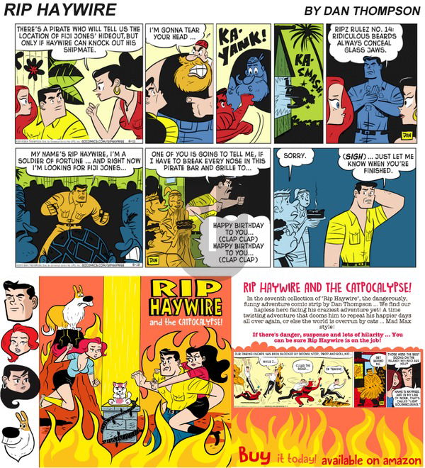 Rip Haywire on Sunday July 30, 2017 Comic Strip
