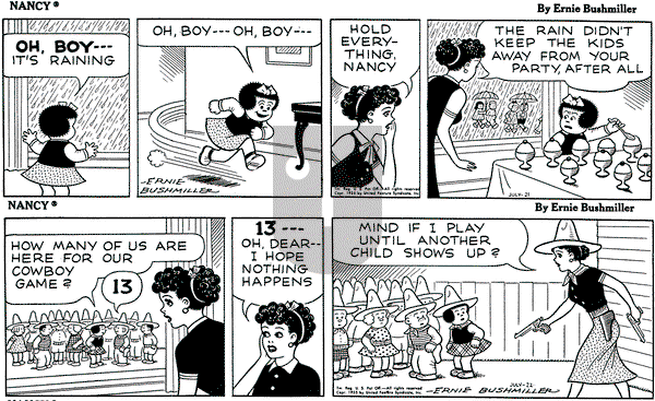 Nancy - Thursday July 21, 1955 Comic Strip
