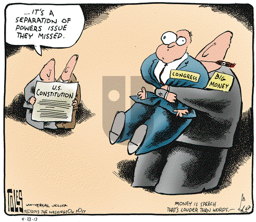 Tom Toles on Tuesday April 23, 2013 Comic Strip