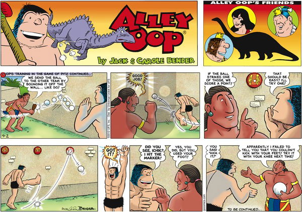 Alley Oop on Sunday September 2, 2012 Comic Strip