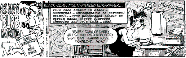 Over the Hedge on Wednesday October 10, 2001 Comic Strip