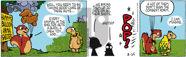 Over the Hedge on Thursday August 25, 2011 Comic Strip