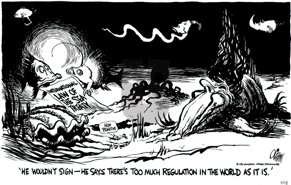 Pat Oliphant - Monday July 12, 1982 Comic Strip