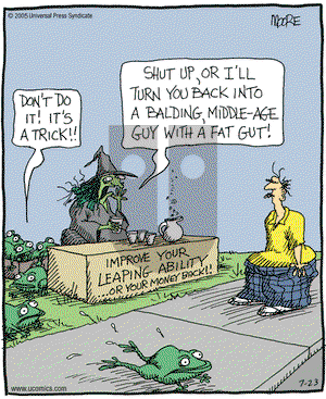 In the Bleachers on Wednesday August 10, 2005 Comic Strip