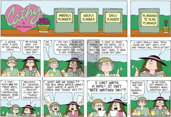 Cathy Classics on Sunday June 23, 2013 Comic Strip