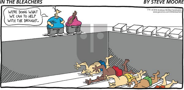 In the Bleachers on Sunday July 15, 2018 Comic Strip